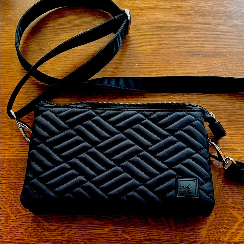 Stylish Black Quilted Crossbody Bag